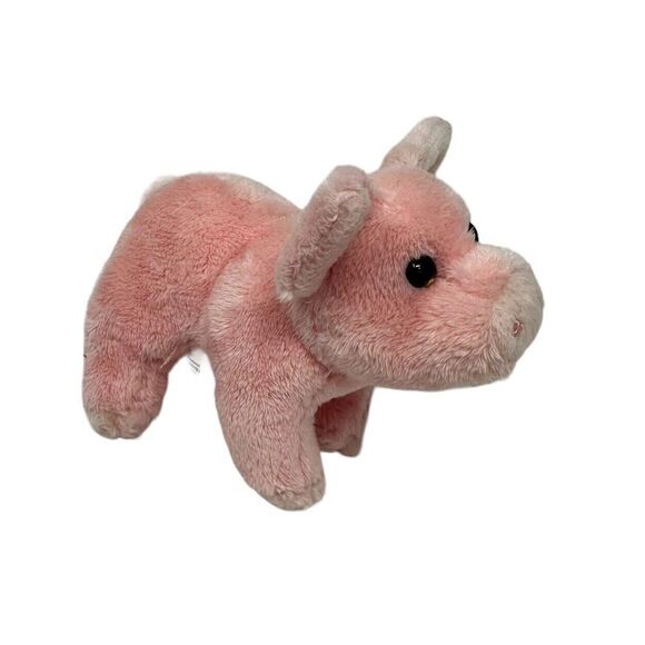 BUTTONS Plush PINK PIG Stuffed Animal Douglas Cuddle Toys 1521 Corkscrew Tail - Picture 1 of 11